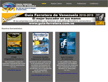Tablet Screenshot of camaraferretera.org.ve